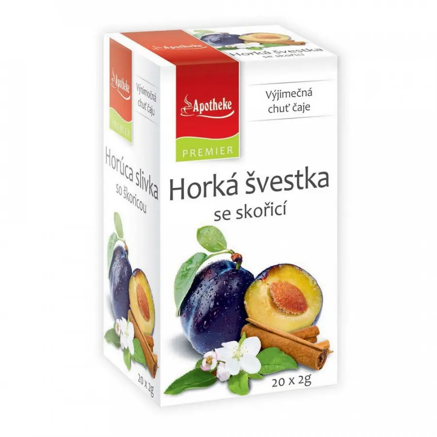 2882_APOTHEKE PREMIER HORKA SVESTKA SE SKORICI CAJ 20 X 2 G